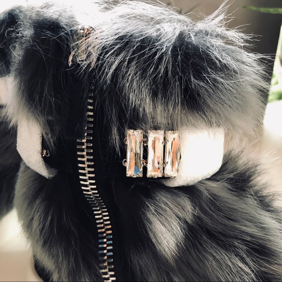 GIUSEPPE ZANOTTI Jeweled Furry Sneaker - NEW - Picture 3 of 8